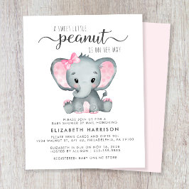 Lámina Invitación por correo a la bebé elefante de presup