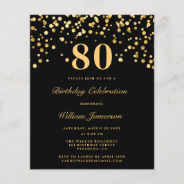 Lámina Invitación por cumpleaños a la Moda presupuestaria