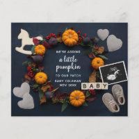 Invitación precoz de Recién nacido de calabaza