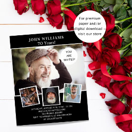 Lámina Invitación presupuestal de foto blanca negra de la