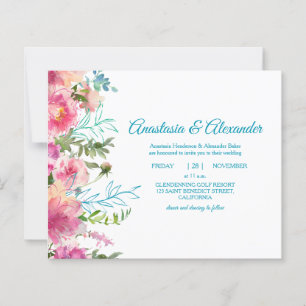 Lámina Invitación presupuestaria a la ceremonia de bodas.