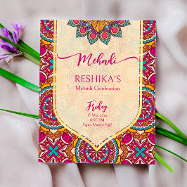 Lámina Invitación presupuestaria de Cerise mandala rangol