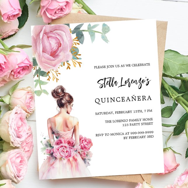 Lámina Invitación presupuestaria de la rosa de vestimenta (Subido por el creador)