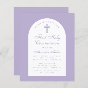 Lámina Invitación presupuestaria de Lavender Boy First Co