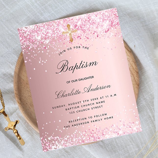Lámina Invitación presupuestaria del chica de purpurina r (Subido por el creador)