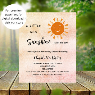 Lámina Invitación presupuestaria del chica solar de Baby