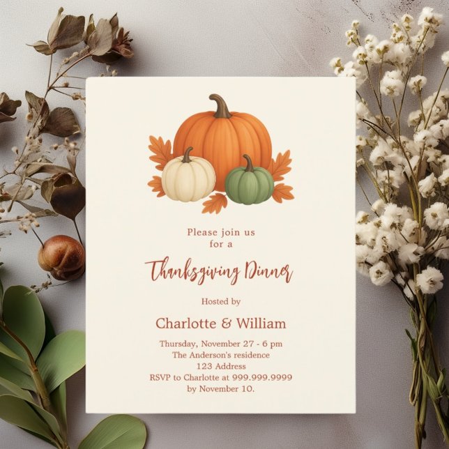 Lámina Invitación retro a la calabaza de la cena de Acció (Subido por el creador)