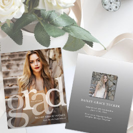 Lámina Invitación simple de graduación de presupuesto de