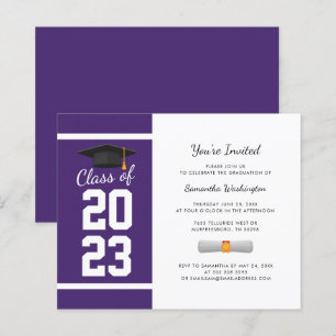Lámina Invitación simple para fiesta de graduación 2026