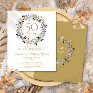 Lámina Invitación sorpresa para el 50 aniversario con pre