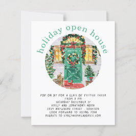 Lámina Invitación Verde azulada de Fiesta de vacaciones d