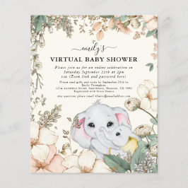 Lámina Invitación virtual a Baby Shower para crema de ele