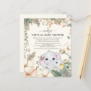 Lámina Invitación virtual a Baby Shower para crema de ele