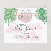 Invitación virtual de Baby Shower para la ranura r