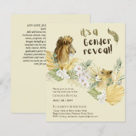 Lámina Invitaciones a bañador de leones Safari GÉNERO REV