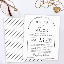 Lámina Invitaciones a bodas blancas blancas blancas blanc