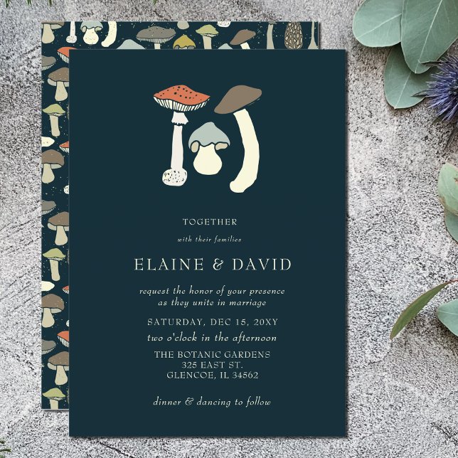 Lámina Invitaciones a bodas de setas silvestres de Woodla (Subido por el creador)