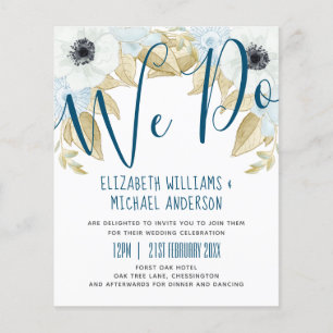 Lámina Invitaciones a la boda de Anémona Blanca Bue de la