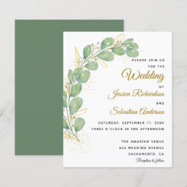 Lámina Invitaciones a la boda de Eucalyptus Elegantes par