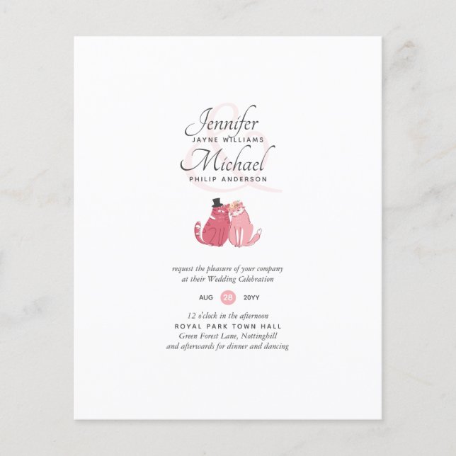 Lámina Invitaciones a la boda de novias y corales de Groo (Anverso)