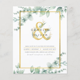 Lámina Invitaciones a la Boda de Oro de la Verdeza Botáni