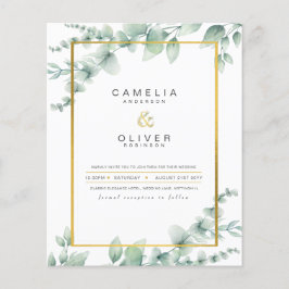 Lámina Invitaciones a la Boda de Oro de la Verdeza Botáni