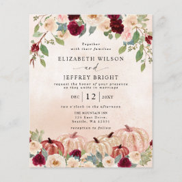 Lámina Invitaciones a la boda de otoño en el país de las