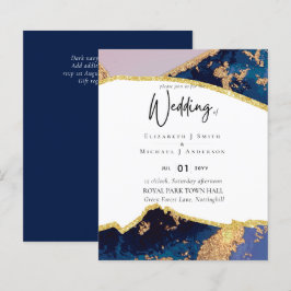 Lámina Invitaciones a la boda del Día del Oro Azul Sublim