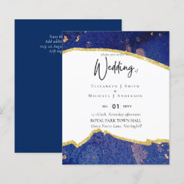 Lámina Invitaciones a la boda del Día del Oro Azul Sublim