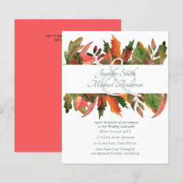 Lámina Invitaciones a la boda del otoño de otoño para el