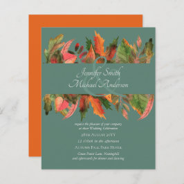 Lámina Invitaciones a la boda del otoño de otoño para el 