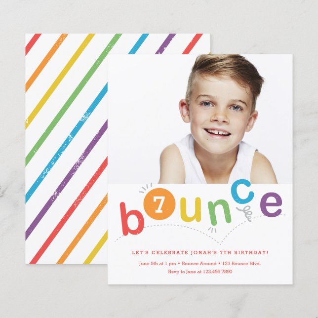 Lámina Invitaciones a la fiesta de cumpleaños de los niño (Anverso / Reverso)