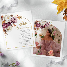 Lámina Invitaciones a la fotografía Quinceanera del otoño