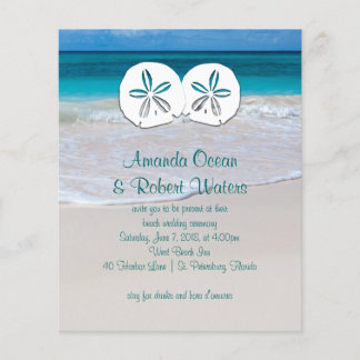 Lámina Invitaciones a una boda de playa asequible y a un 