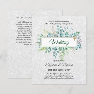 Lámina INVITACIONES CATÓLICAS DE BODA cristiano presupues