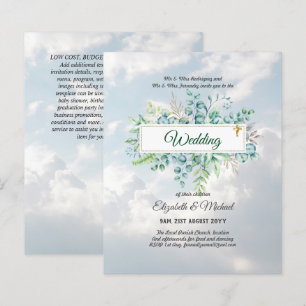 Lámina INVITACIONES CATÓLICAS DE BODA cristiano presupues