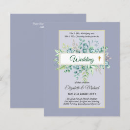 Lámina INVITACIONES CATÓLICAS DE BODA cristiano presupues