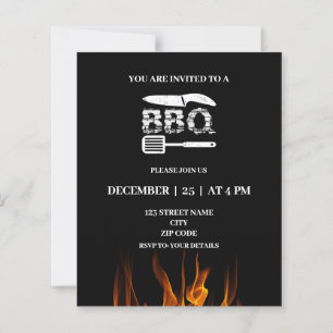 Lámina Invitaciones de bbq de fiestas de patio trasero