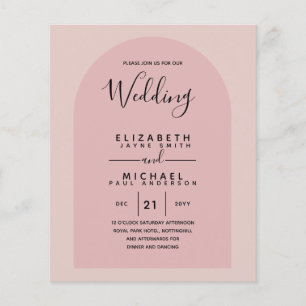 Lámina invitaciones de boda bilingües español inglés