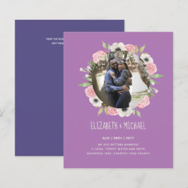 Lámina INVITACIONES DE BODA DE FOTOS PRESUPUESTARIAS - Wr