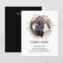 Lámina INVITACIONES DE BODA DE FOTOS PRESUPUESTARIAS - Wr