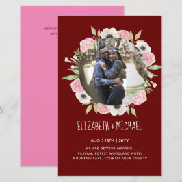 Lámina INVITACIONES DE BODA DE FOTOS PRESUPUESTARIAS - Wr