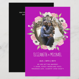 Lámina INVITACIONES DE BODA DE FOTOS PRESUPUESTARIAS - Wr