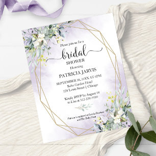 Lámina Invitaciones de boda de presupuesto con vegetación