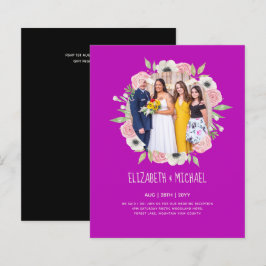 Lámina Invitaciones de boda de recepción de presupuesto e