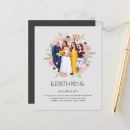 Lámina Invitaciones de boda de recepción de presupuesto t