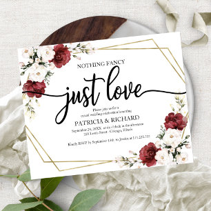 Lámina Invitaciones de Boda Florales Geométricas Económic
