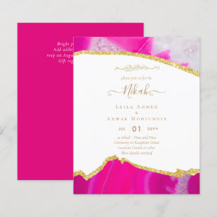Lámina Invitaciones de Boda NIKAH Islámicas Bismillah PRE
