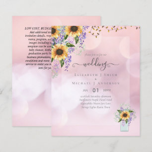 Lámina INVITACIONES DE BODA PRESUPUESTARIA MODA de giraso