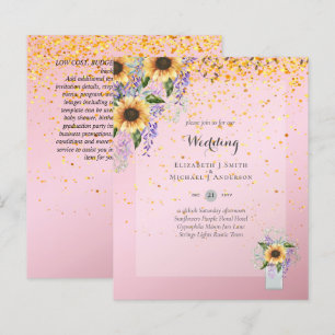 Lámina INVITACIONES DE BODA PRESUPUESTARIA - Sombrillas R